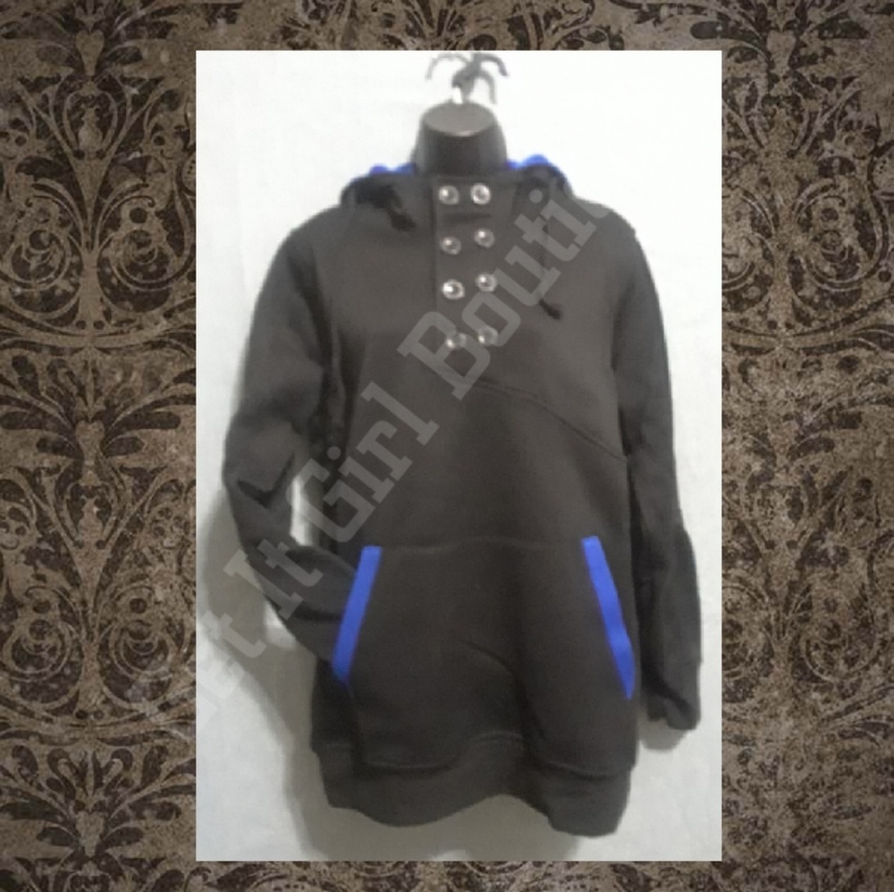 Black and Blue Hoodie